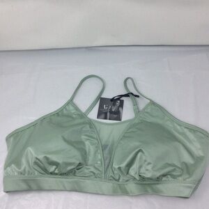 NWT Ashley Graham light green sports bra